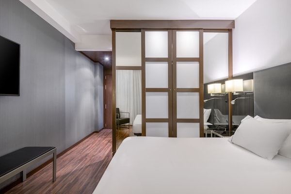 Biancheria da letto di alta qualità, minibar, una cassaforte in camera