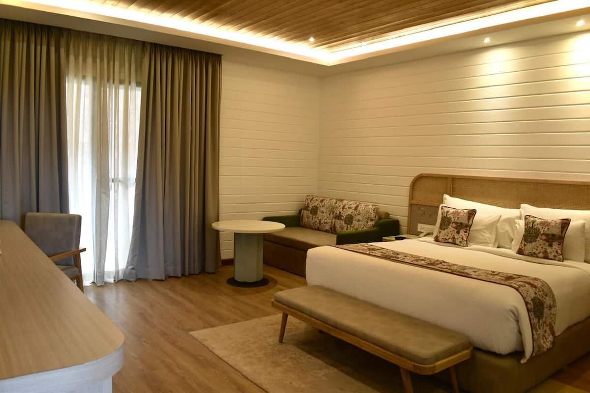 Wooden Cottage King | 1 makuuhuone, egyptinpuuvillaiset lakanat, ylelliset vuodevaatteet