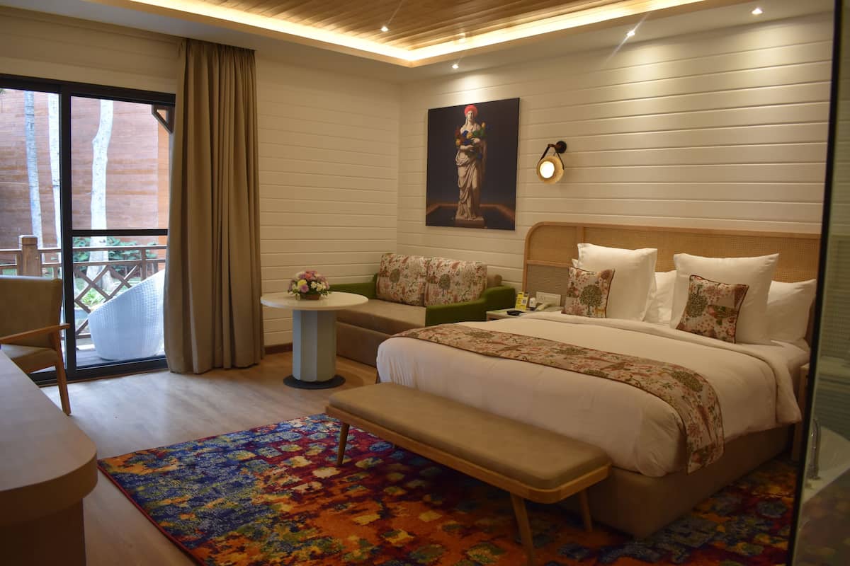 Wooden Cottage King | 1 chambre, draps en coton égyptien, literie de qualité, minibar