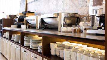 Daily buffet breakfast for a fee