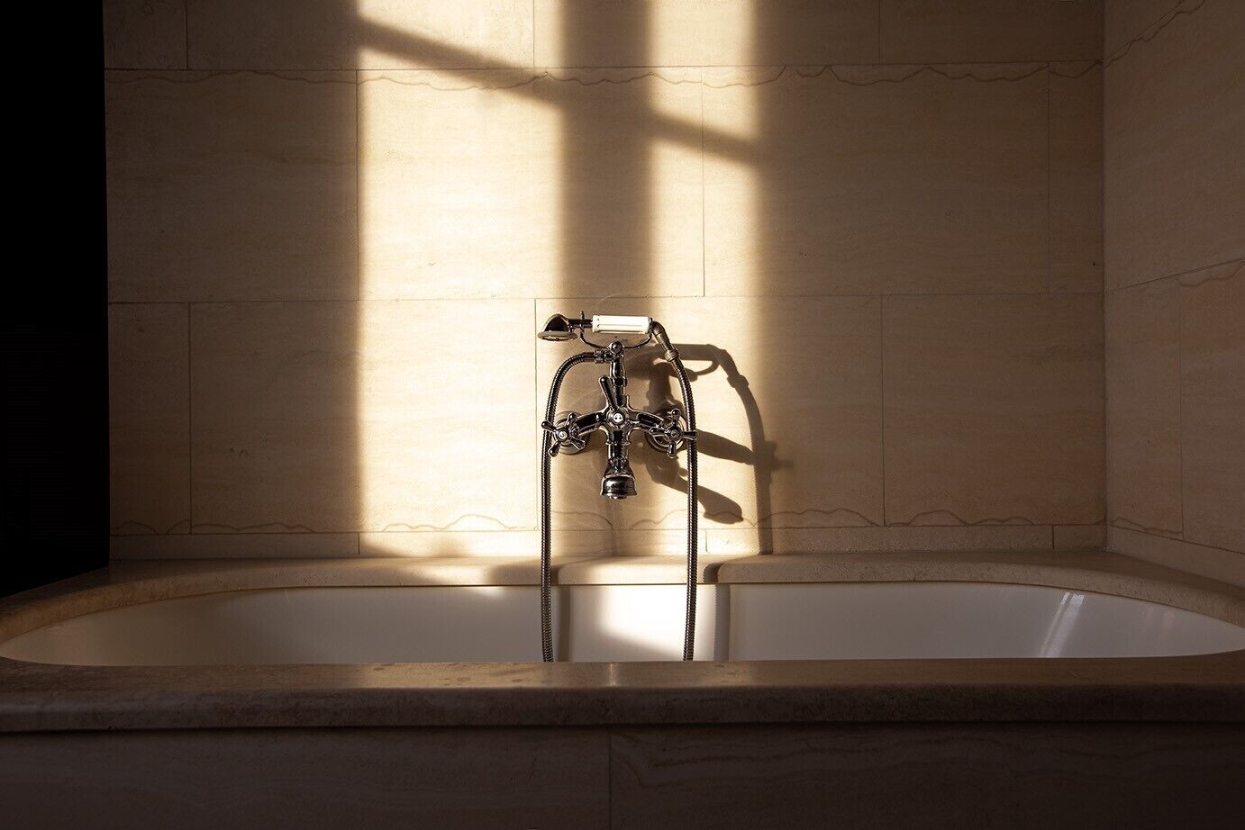 deluxe suite, 1 queen bed with sofa bed | bathroom | free toiletries, hair dryer, bathrobes, slippers