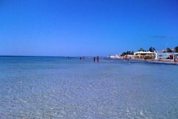 Beach nearby, white sand