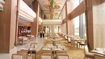 3 restaurants, breakfast, lunch, dinner served; international cuisine