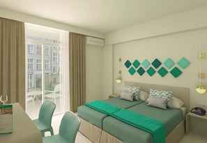 In-room safe, desk, free WiFi, bed sheets - Hotel Gala Placidia (Benidorm)
