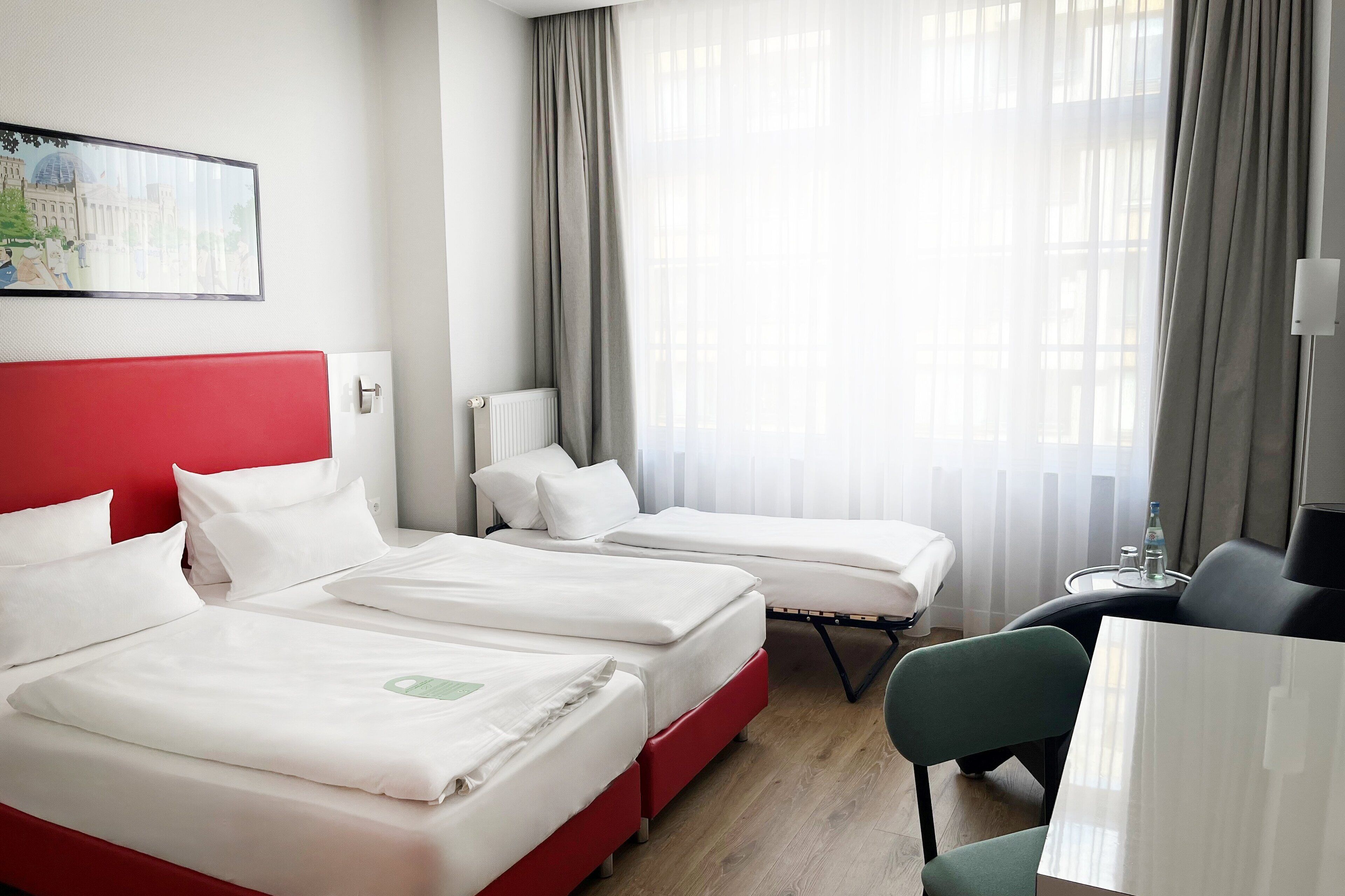 standard room, 2 single beds (up to 3 adults) | hypo-allergenic bedding, in-room safe, desk, blackout curtains