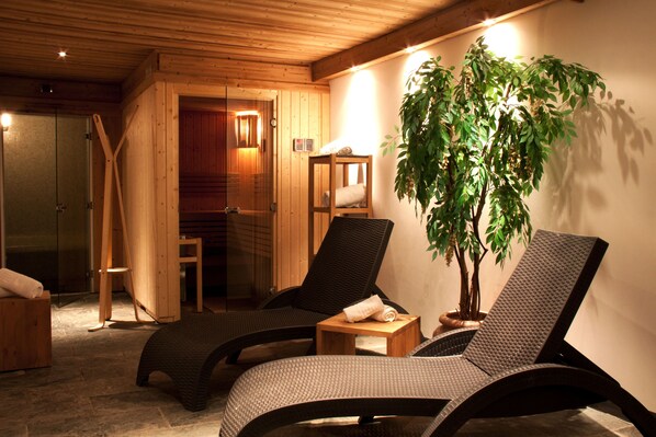 Sauna, bain à remous, hammam