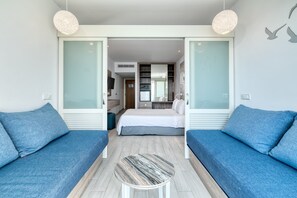 Family Room Sea View | Desk, iron/ironing board, free WiFi, bed sheets - Atlantica SunGarden Beach (Ayia Napa)
