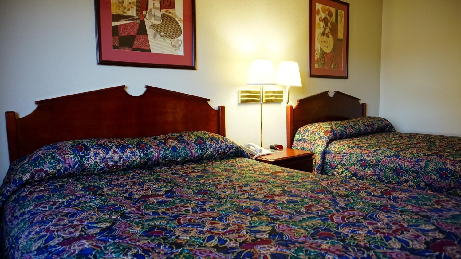 double room, 2 queen beds | blackout curtains, iron/ironing board, free wifi, bed sheets