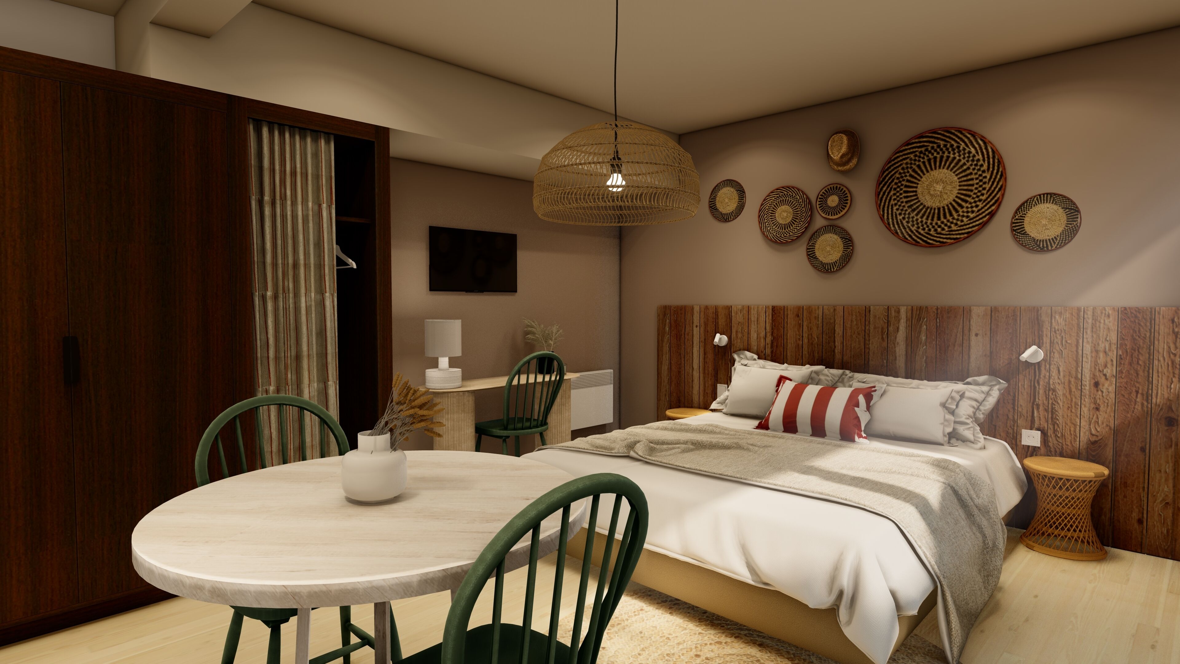 Wifi gratis y ropa de cama