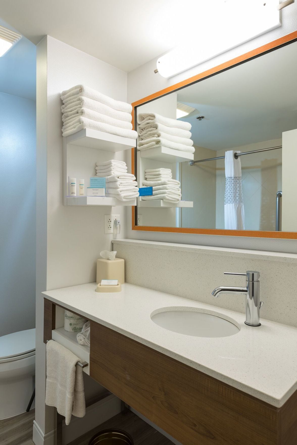 Bathroom | Hair dryer, towels