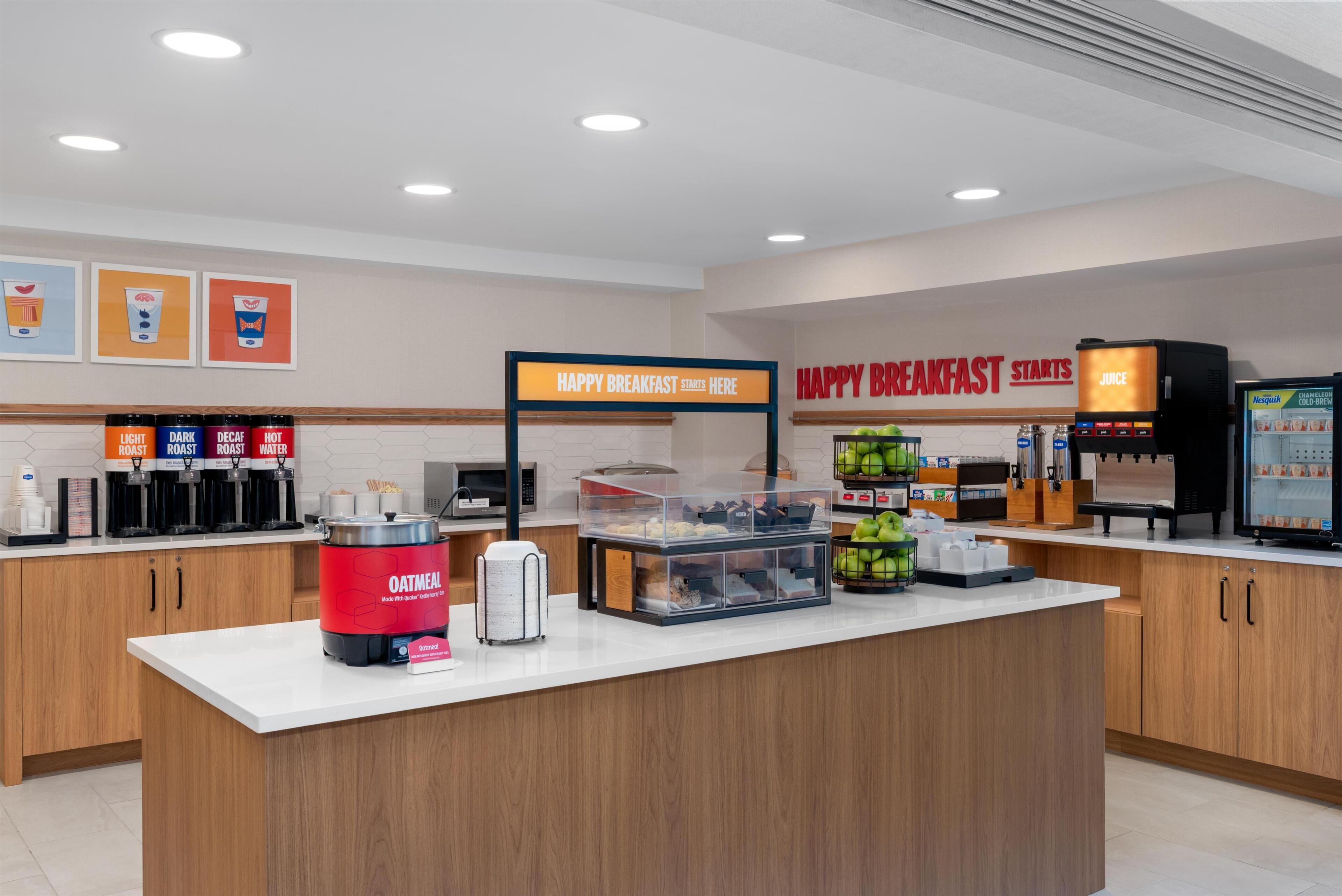 Free daily buffet breakfast 