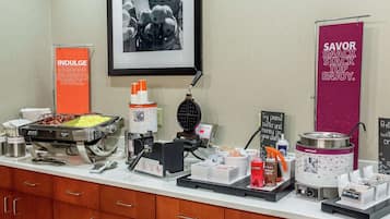 Free daily buffet breakfast