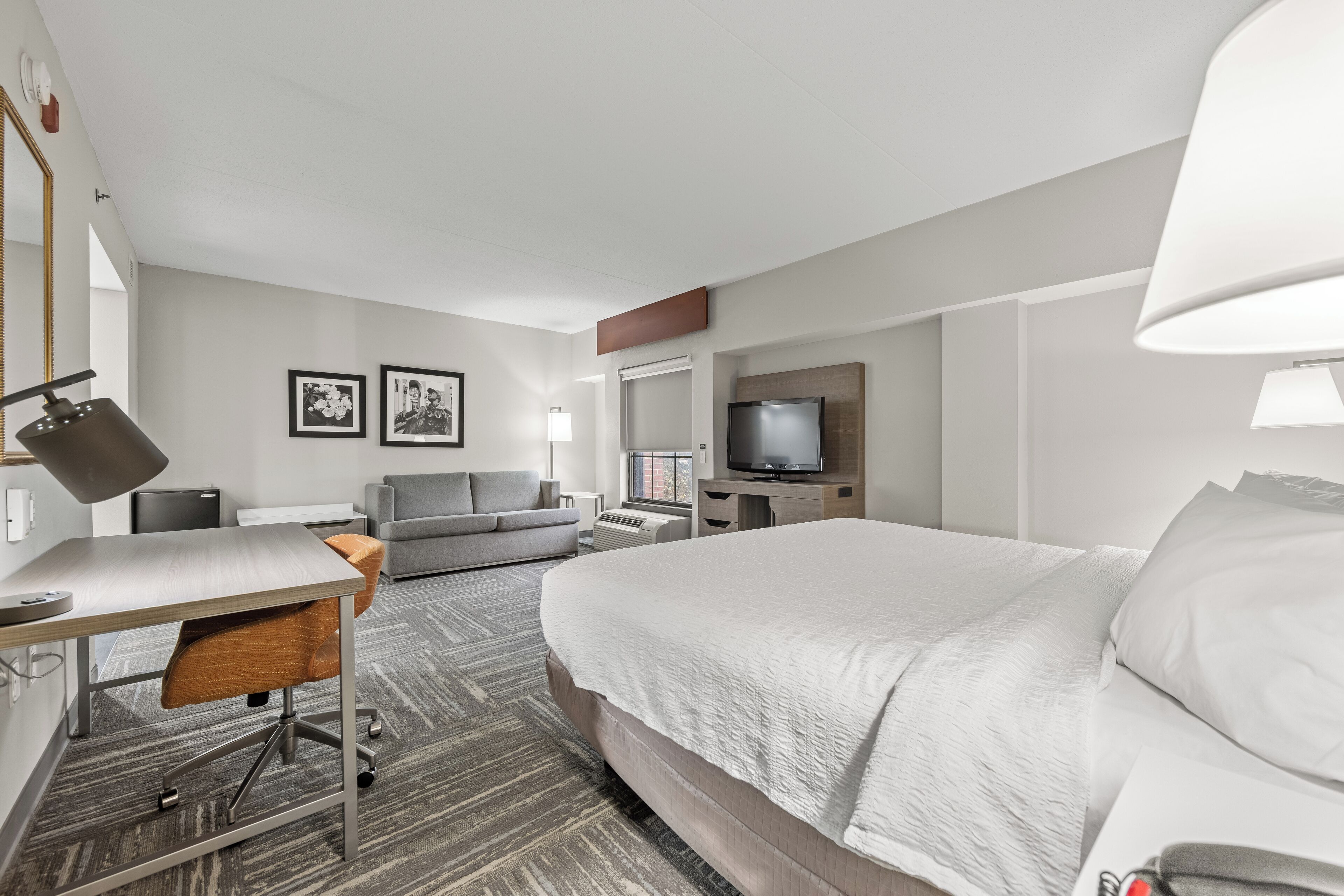 غرفة - سرير ملكي - لغير المدخنين | خزنة داخل الغرفة ومكتب ومكواة/لوح كي وواي فاي مجانًا