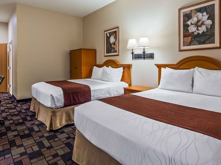 Pillow-top beds, in-room safe, desk, laptop workspace