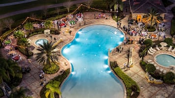 Outdoor banquet area