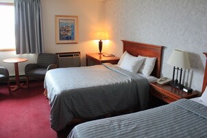 Standard Room, 2 Double Beds, Non Smoking | Premium bedding, iron/ironing board, free WiFi, bed sheets