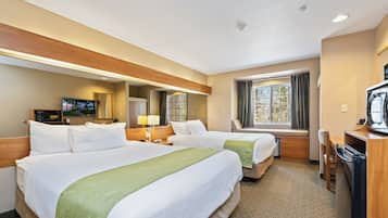 Deluxe Room, 2 Queen Beds | In-room safe, desk, iron/ironing board, free cribs/infant beds