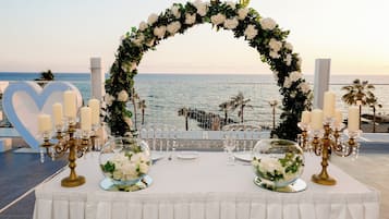 Utendørs bryllupsområde