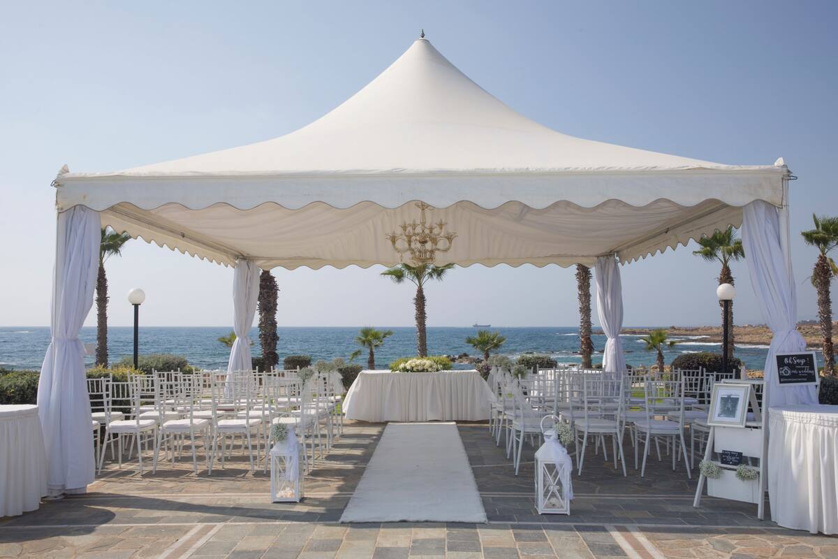 outdoor wedding area