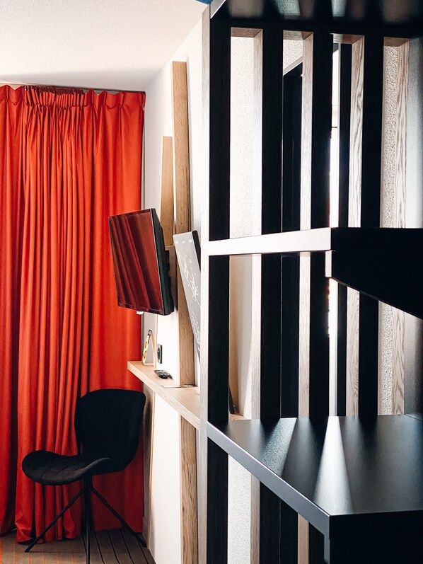 1 slaapkamer, luxe beddengoed, pillowtop-bedden, een laptopwerkplek