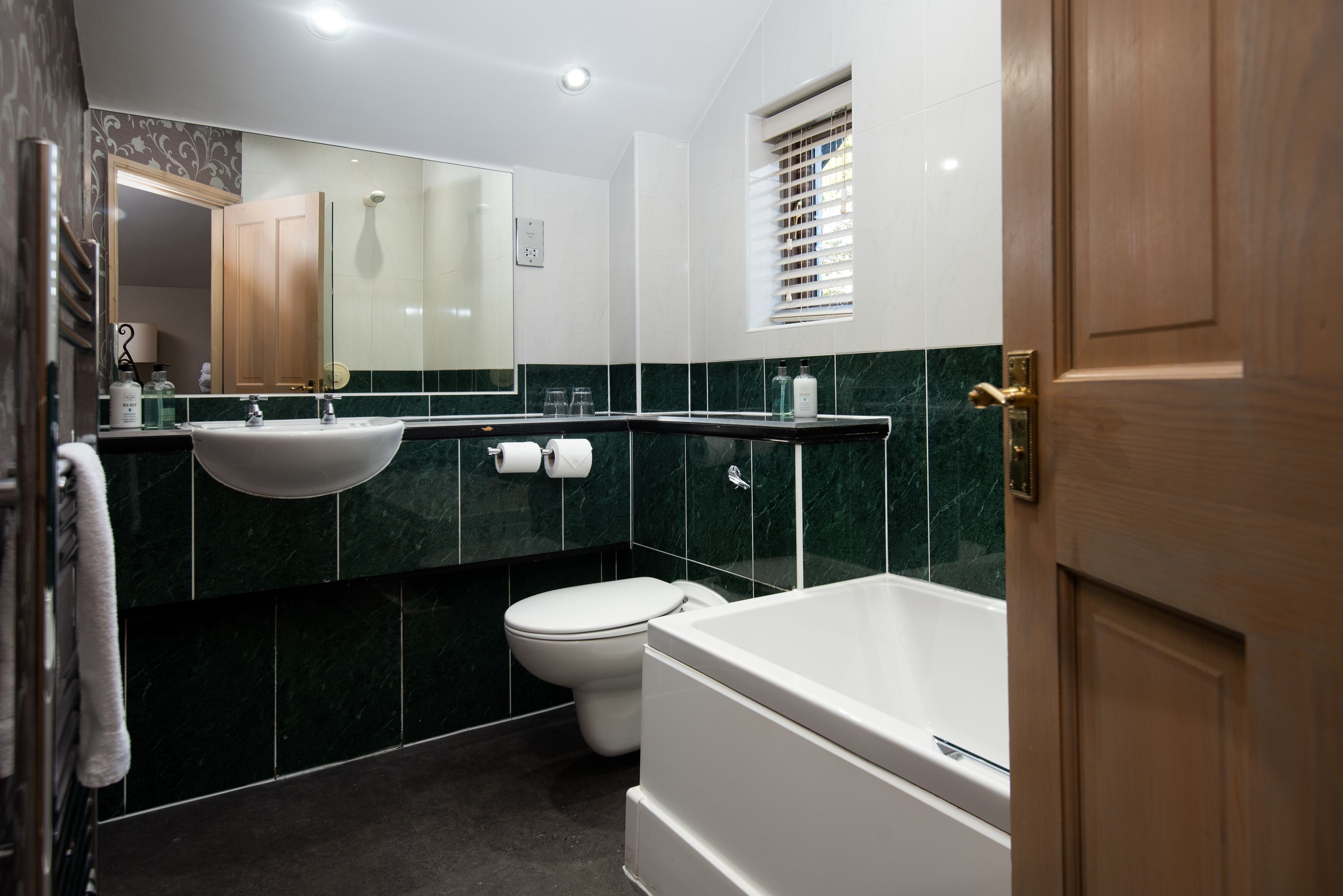 double or twin room with sofa bed | bathroom | free toiletries, hair dryer, towels