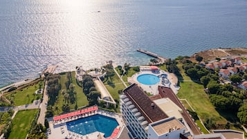 Konaklama yerinin ön cephesi