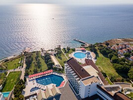 Konaklama yerinin ön cephesi