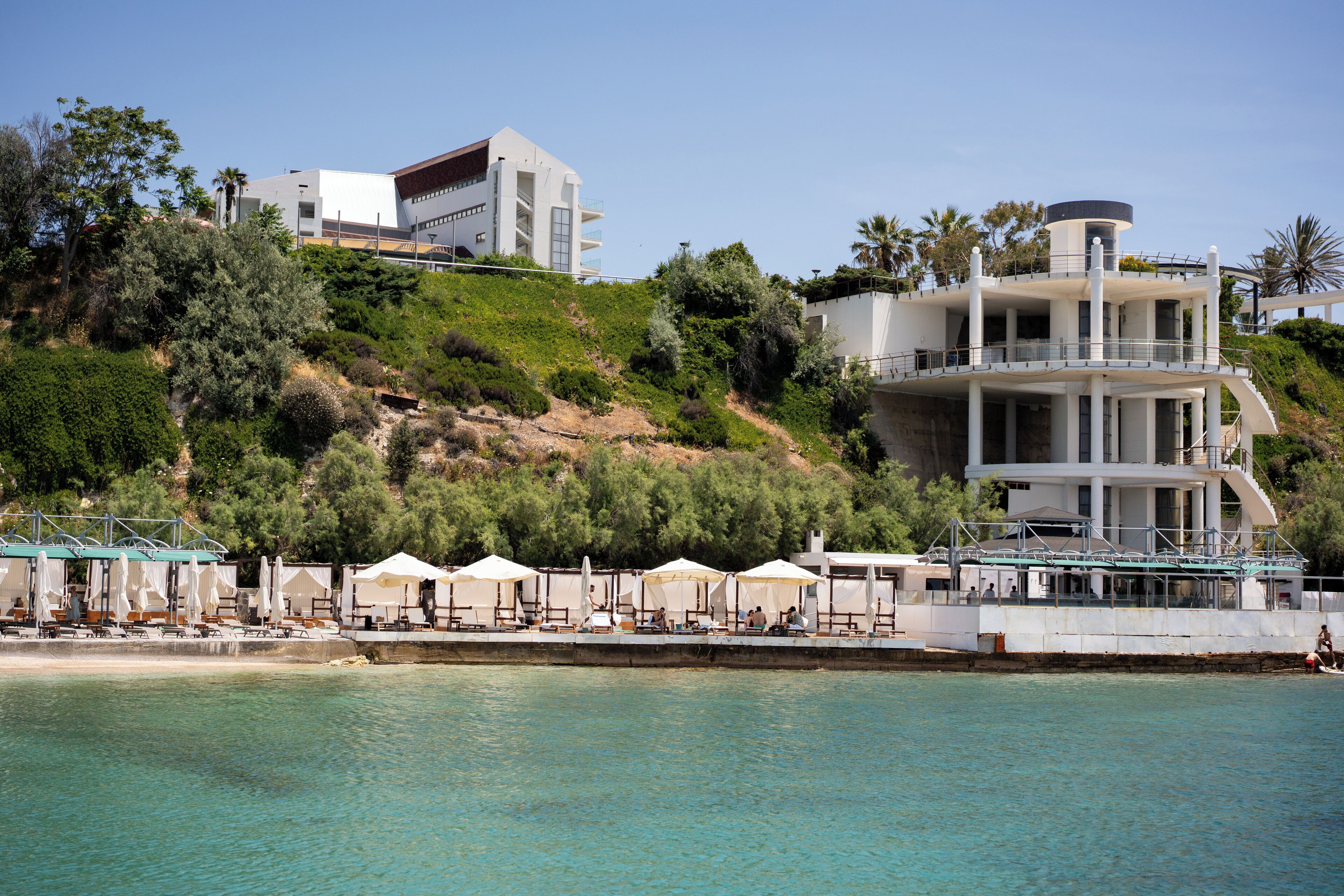 Private beach, beach cabanas, sun-loungers, beach umbrellas