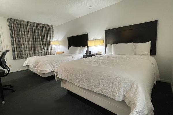 Standard Room, 2 Queen Beds, Non Smoking | Desk, laptop workspace, free WiFi, bed sheets