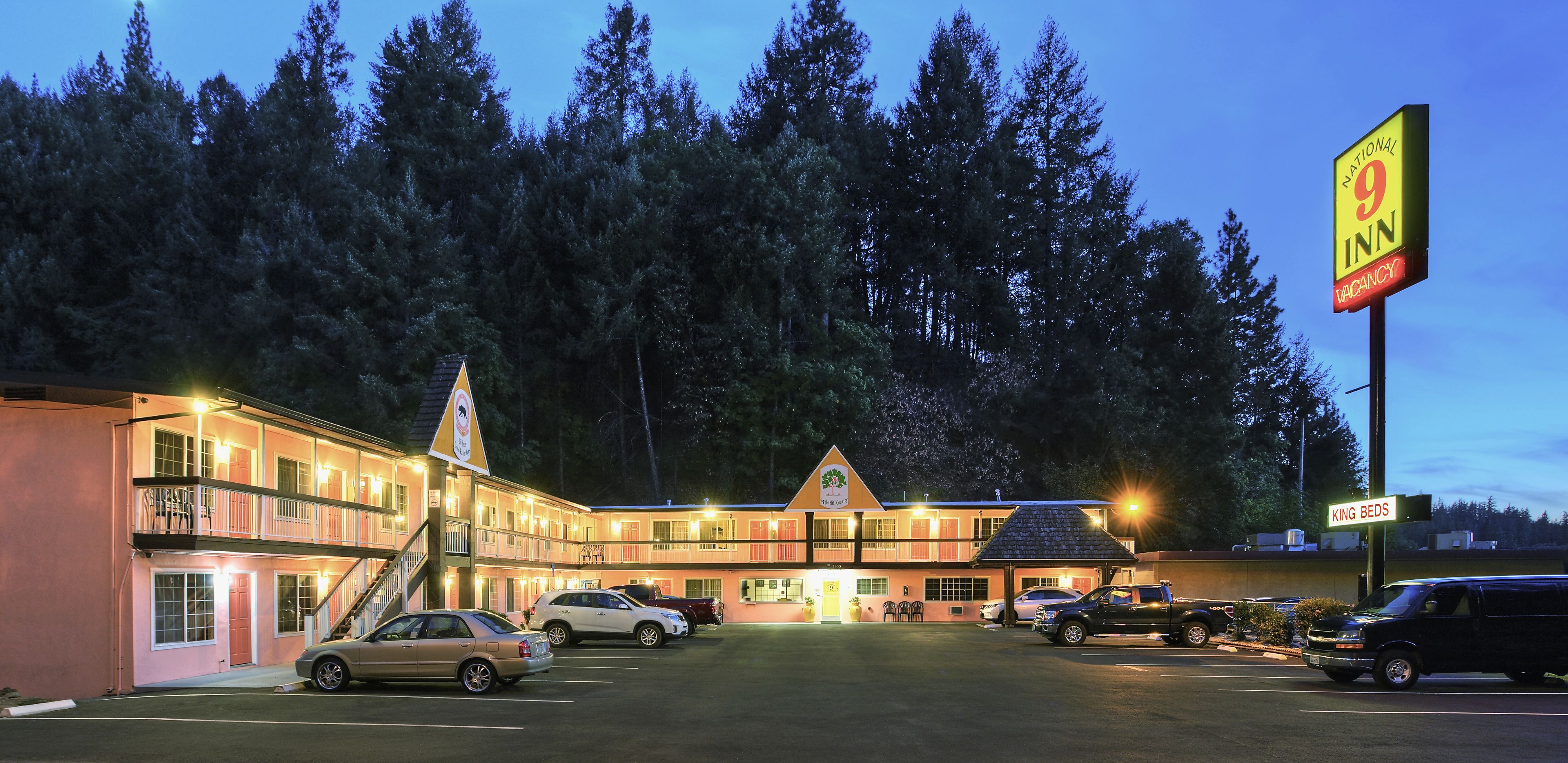 Front of property – evening/night