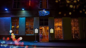 Front of property – evening/night