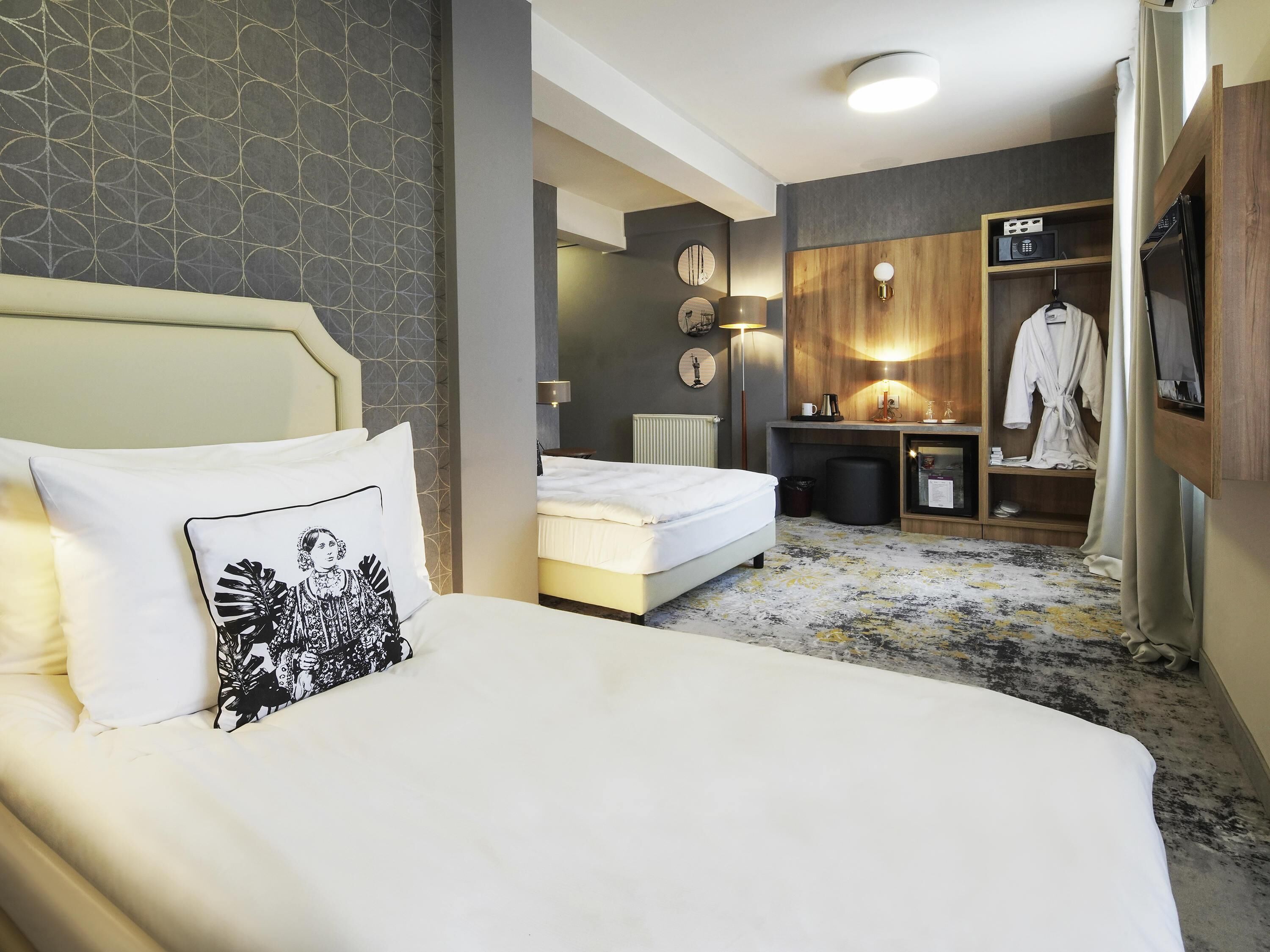 Literie de qualité supérieure, minibar, coffres-forts dans les chambres
