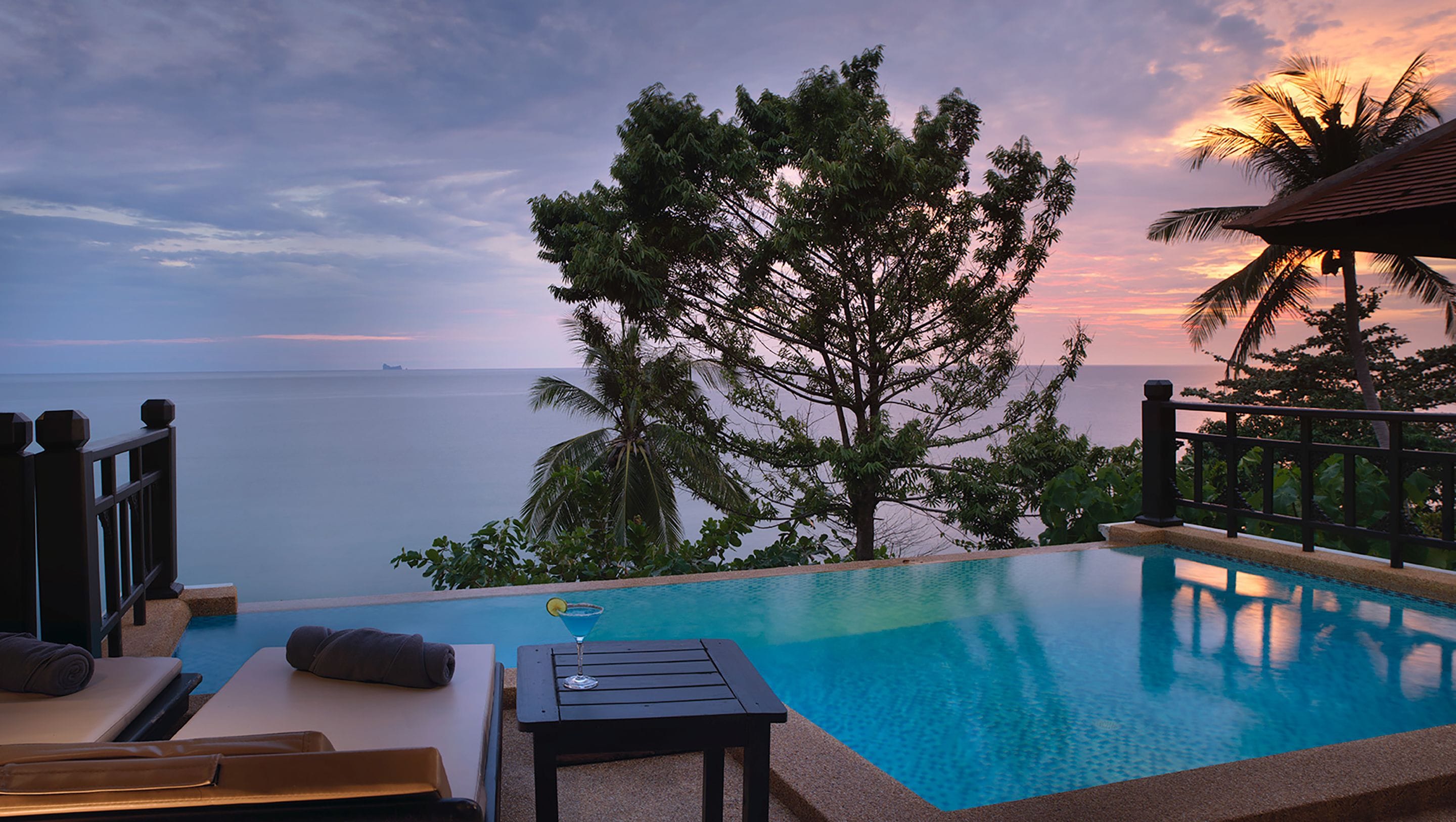 sunset pool villa | view from room