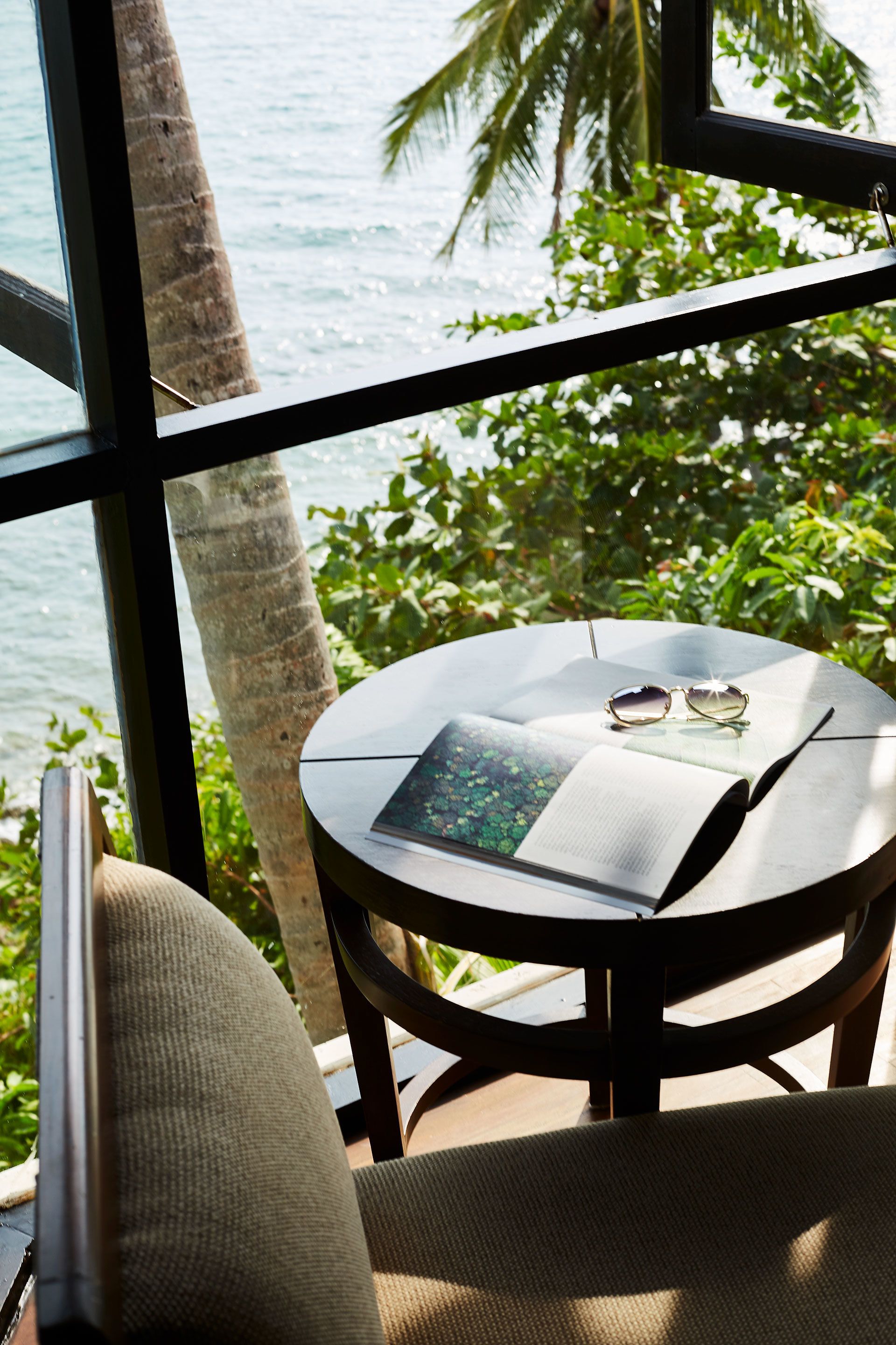 sunset pool villa | balcony