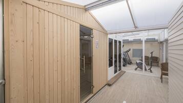 Un sauna, baño turco