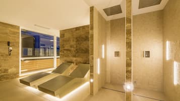 Een Turks bad/hammam, lichaamsbehandelingen, hotstone-massages