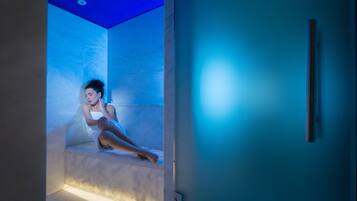 Sauna, hot tub, Turkish bath, body treatments, facials, reflexology