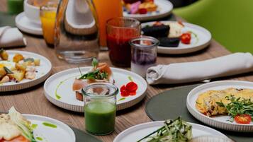 Daily buffet breakfast (EUR 25 per person)