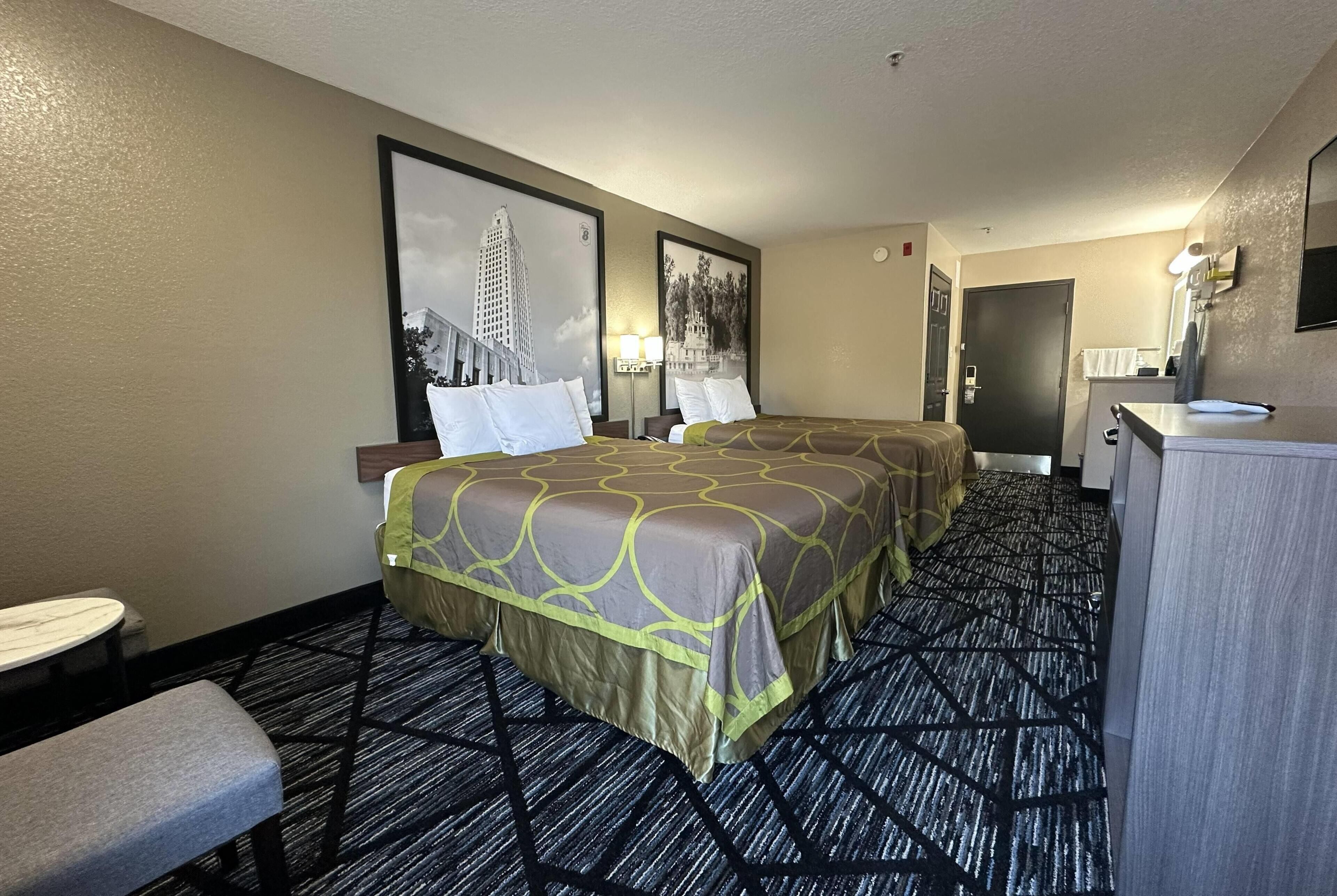 Room, 2 Queen Beds, Non Smoking | Desk, laptop workspace, iron/ironing board, free WiFi