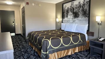 Room, 1 King Bed, Non Smoking | Desk, laptop workspace, iron/ironing board, free WiFi