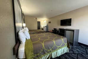 Room, 2 Queen Beds, Non Smoking | Desk, laptop workspace, iron/ironing board, free WiFi
