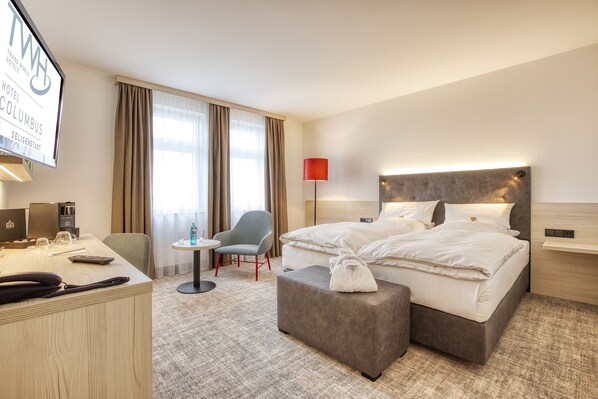 Superior Double Room, Non Smoking | Hypo-allergenic bedding, desk, laptop workspace, blackout curtains