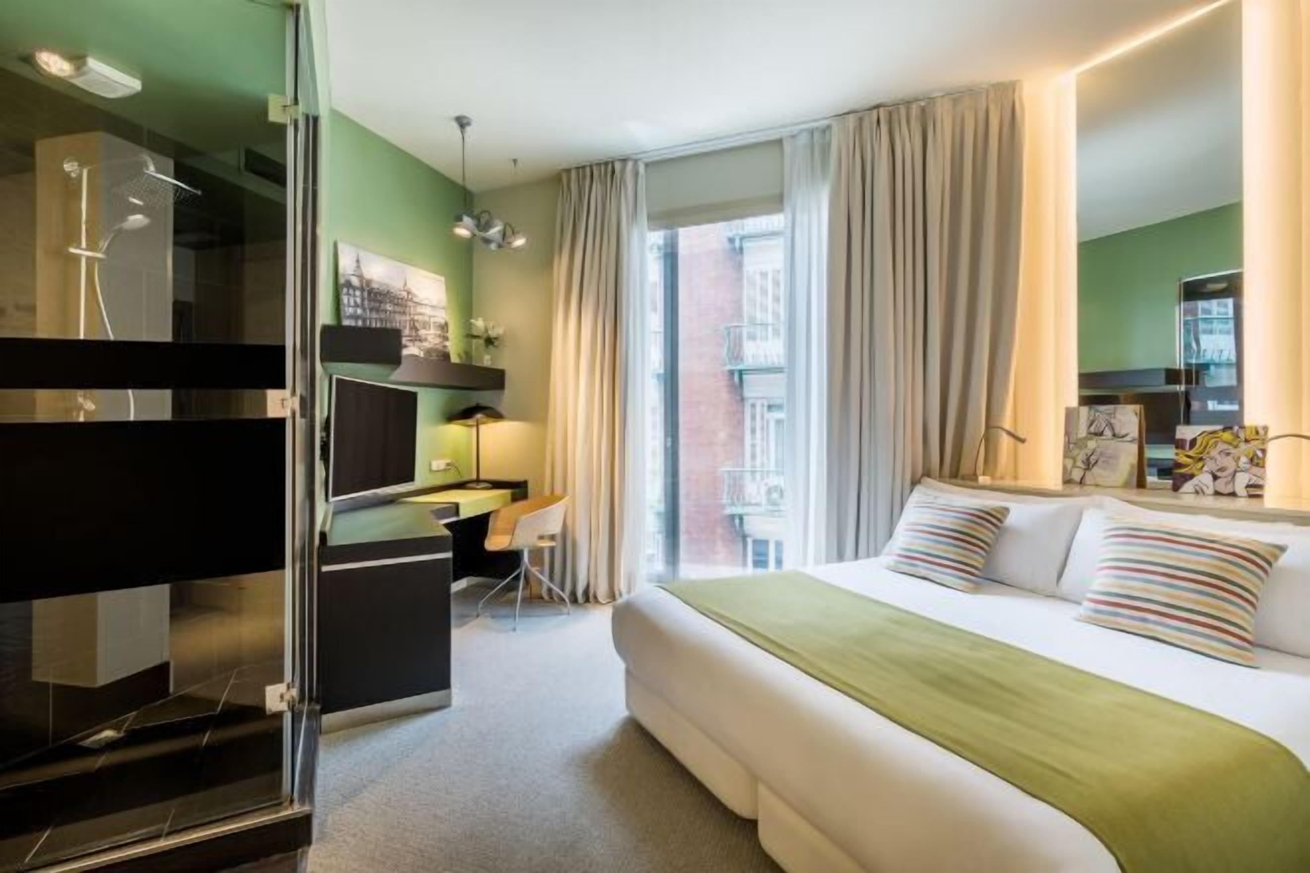 Minibar, in-room safe, desk, blackout curtains