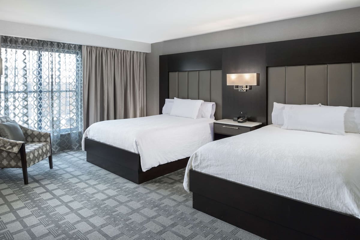 Premium bedding, pillowtop beds, in-room safe, desk