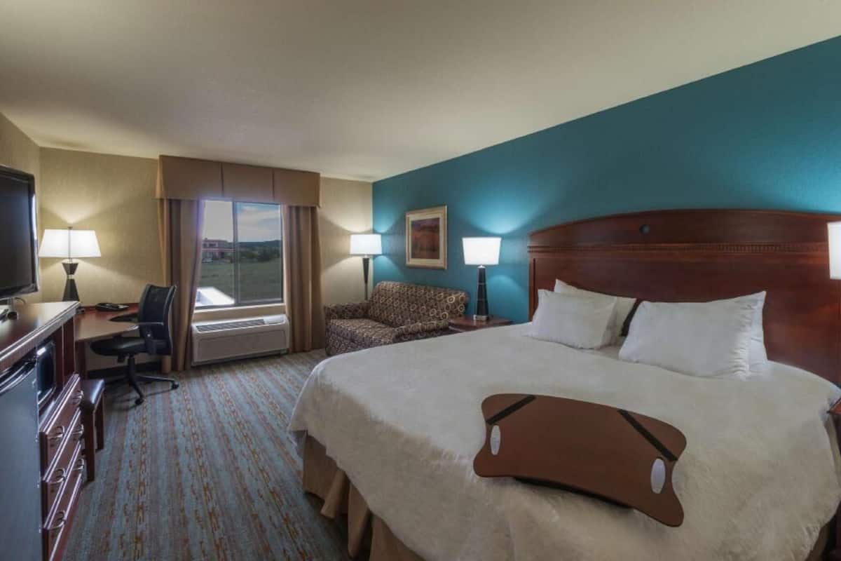 Premium bedding, down comforters, pillowtop beds, in-room safe