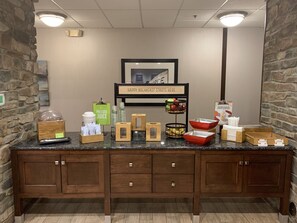 Free daily buffet breakfast