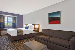Suite, 1 Queen-Bett und Schlafsofa, barrierefrei, Nichtraucher | Schreibtisch, Bügeleisen/Bügelbrett, Zustellbetten, kostenloses WLAN