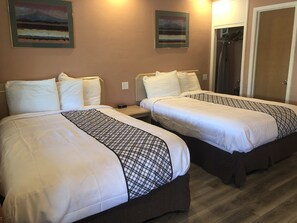 Room, 2 Double Beds | Free WiFi, bed sheets