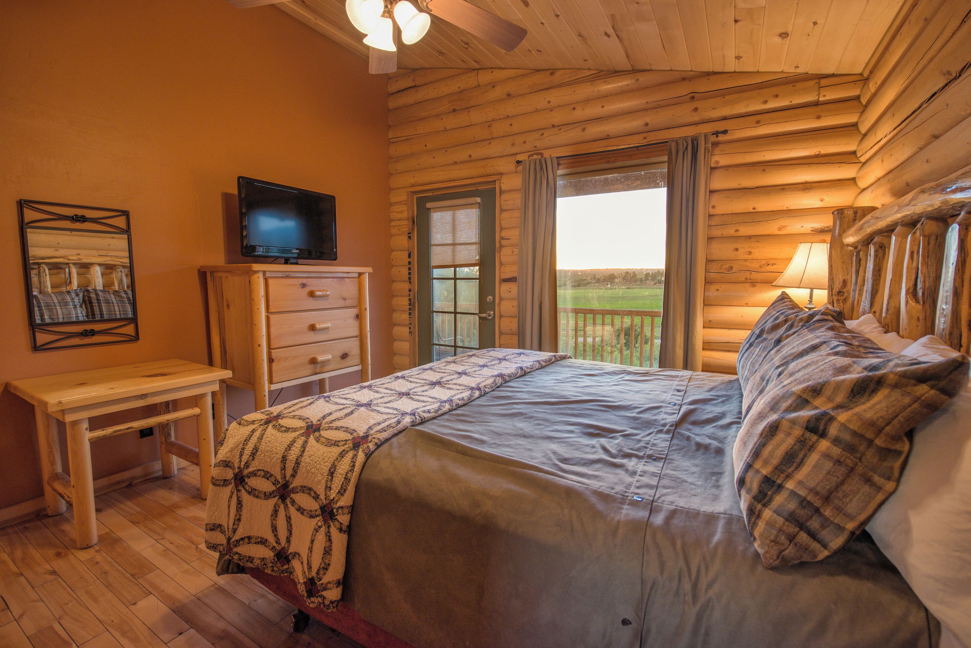 Hytte, 1 soverom (Preserve) | Sengetøy av topp kvalitet, senger med overmadrass og wi-fi (inkludert)