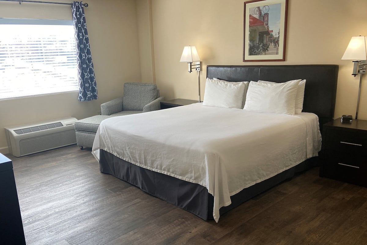 Standard Room, 1 King Bed | Iron/ironing board, free WiFi, bed sheets